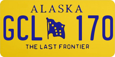 AK license plate GCL170