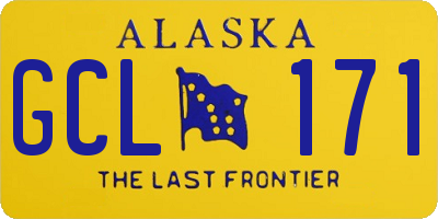 AK license plate GCL171