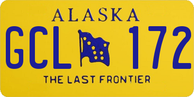AK license plate GCL172