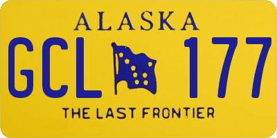 AK license plate GCL177