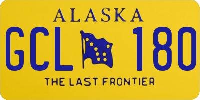 AK license plate GCL180
