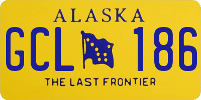 AK license plate GCL186