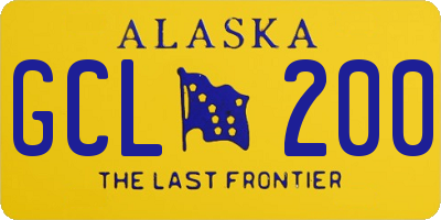 AK license plate GCL200
