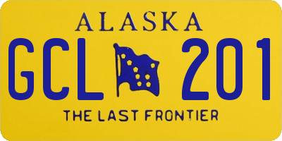 AK license plate GCL201