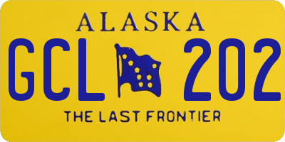 AK license plate GCL202