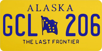 AK license plate GCL206