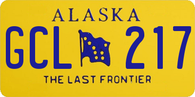 AK license plate GCL217
