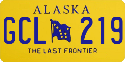 AK license plate GCL219