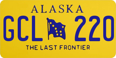 AK license plate GCL220