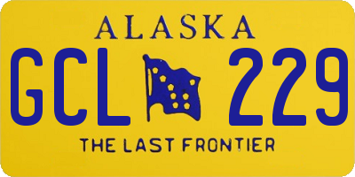 AK license plate GCL229