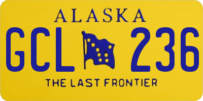 AK license plate GCL236