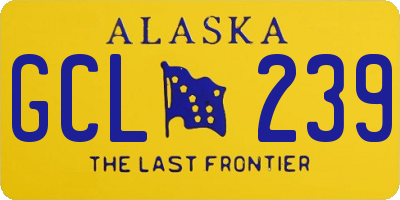 AK license plate GCL239