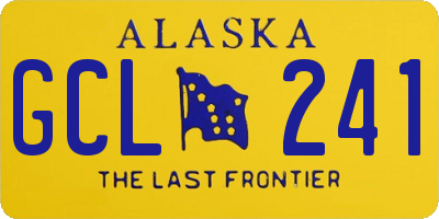 AK license plate GCL241