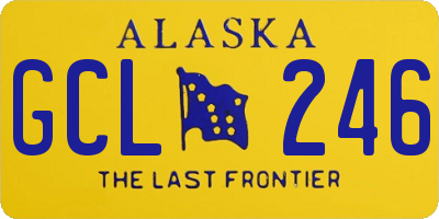 AK license plate GCL246