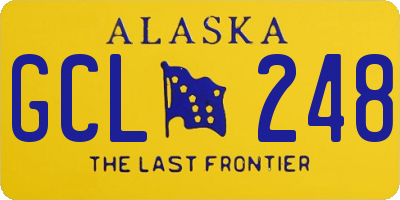 AK license plate GCL248