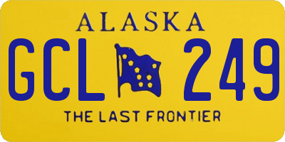 AK license plate GCL249