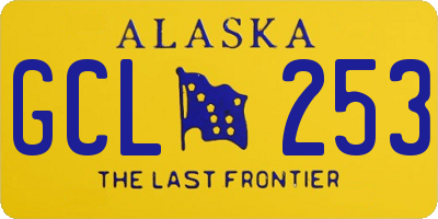 AK license plate GCL253