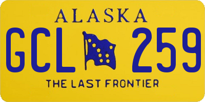 AK license plate GCL259