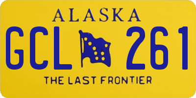 AK license plate GCL261