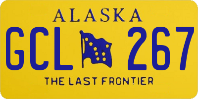 AK license plate GCL267
