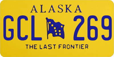 AK license plate GCL269