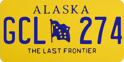 AK license plate GCL274