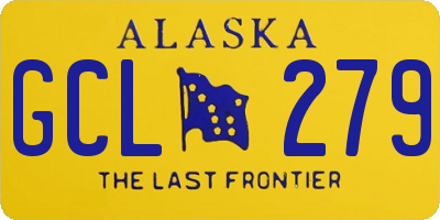 AK license plate GCL279