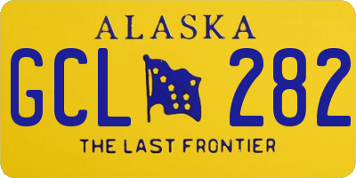 AK license plate GCL282