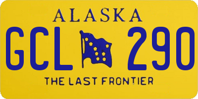 AK license plate GCL290