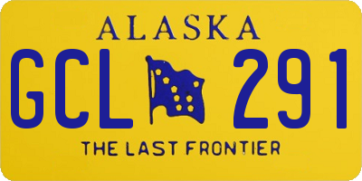 AK license plate GCL291