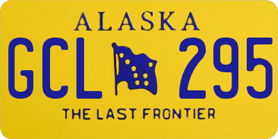 AK license plate GCL295