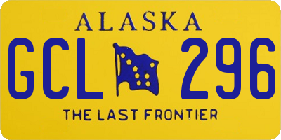 AK license plate GCL296