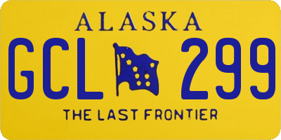 AK license plate GCL299