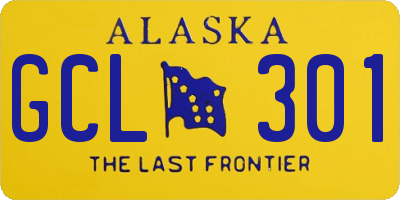 AK license plate GCL301
