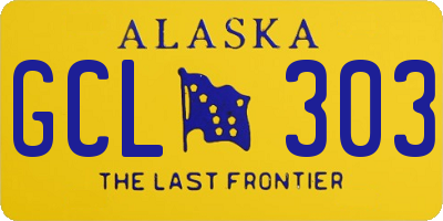 AK license plate GCL303