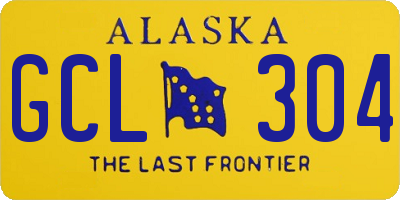 AK license plate GCL304