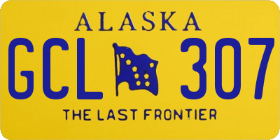 AK license plate GCL307