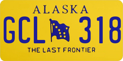 AK license plate GCL318