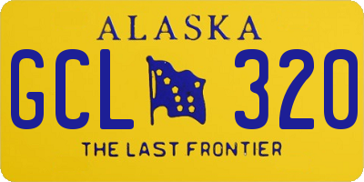 AK license plate GCL320