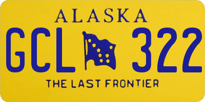 AK license plate GCL322