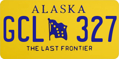 AK license plate GCL327