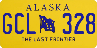 AK license plate GCL328