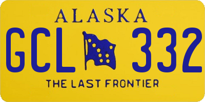 AK license plate GCL332