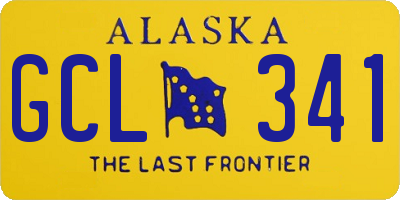 AK license plate GCL341
