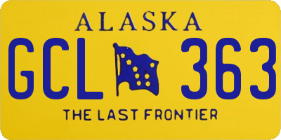 AK license plate GCL363