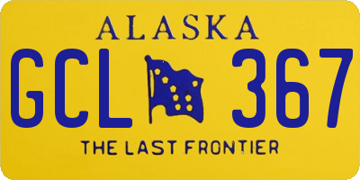 AK license plate GCL367