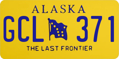 AK license plate GCL371