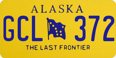 AK license plate GCL372
