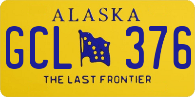 AK license plate GCL376