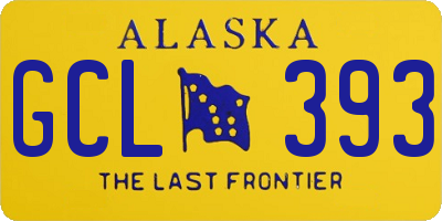 AK license plate GCL393